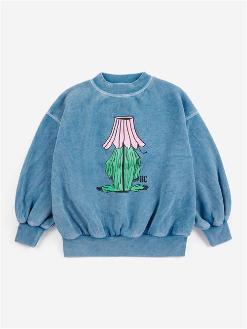 Bobo Choses Hidden Monster Sweatshirt Blue  Blue 2-3 Y  Blå  2-3 år  Piger