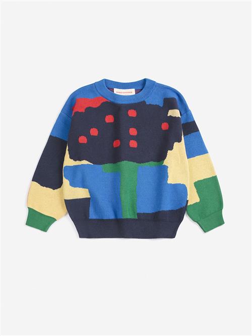 Bobo Choses Paint Forest Jacquard-trøje Multicolor  Multicolor 8-9 Y  Gul  8-9 år  Drenge, Piger