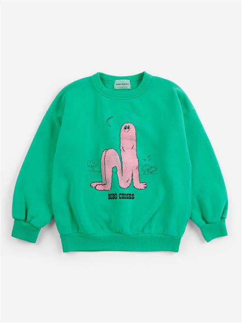 Bobo Choses Sweatshirt Green  Green 8-9 Y  Grøn  8-9 år  Drenge