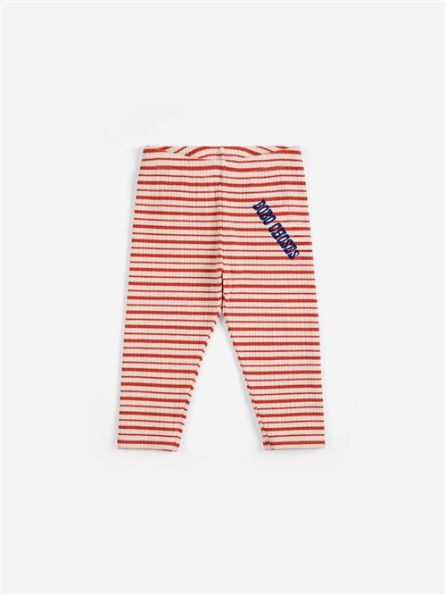 Bobo Choses Pop Stripes Leggings Offwhite  Offwhite 3 Months  Hvid  3 måneder  Drenge, Piger