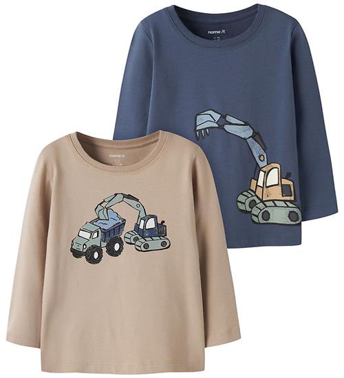 Name It Bluser - 2-pak - NmmKarke - Sesame/Vintage Indigo