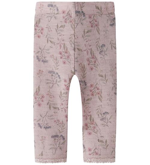 Name It Leggings - Uld - Hulmønster - Noos - NbfWang - Violet Ic