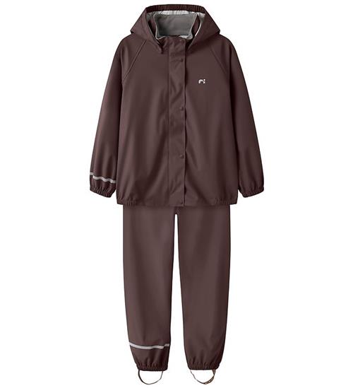 Name It Regntøj m/u Seler - NknDry10 - Seal Brown