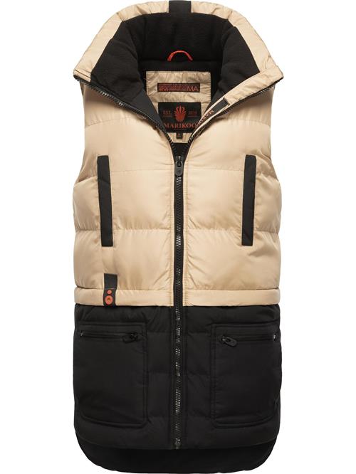 MARIKOO Vest 'Kiraraa'  beige / sort