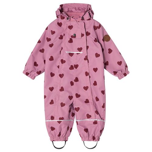 Kuling Milano Overtræksdragt Med Skal Mauve Hearts  Mauve Hearts-104 cm  Lyserød  104 cm  Drenge, Piger