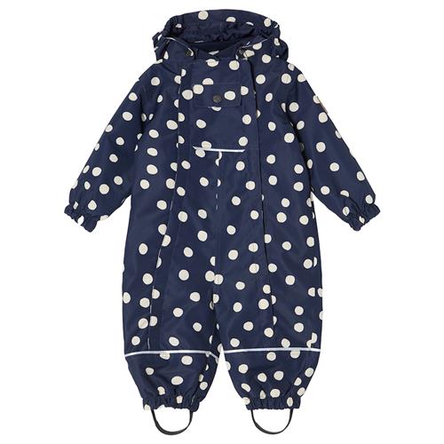 Kuling Milano Overtræksdragt Med Skal Navy Polka Dots Navy Polka Dots-104 cm  Marineblå  104 cm  Drenge, Piger