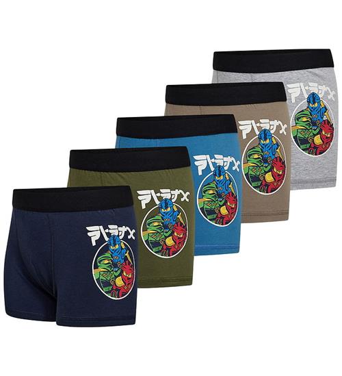 LEGOÂ® Boxershorts - 5-pak - LWAiko 603 - Navy/Blå/Grøn/Brun/Grå