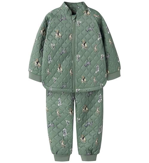 Name It Termotøj m. Fleece - Quiltet - NmmMoon - Laurel Wreath