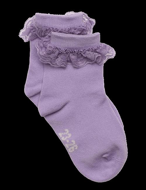 Minymo | Ankle Sock W. Lace | 19/22