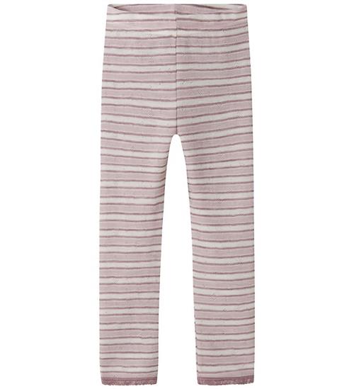 Name It Leggings - Uld - NmfWang - Snow White/Violet Ice/Toadsto