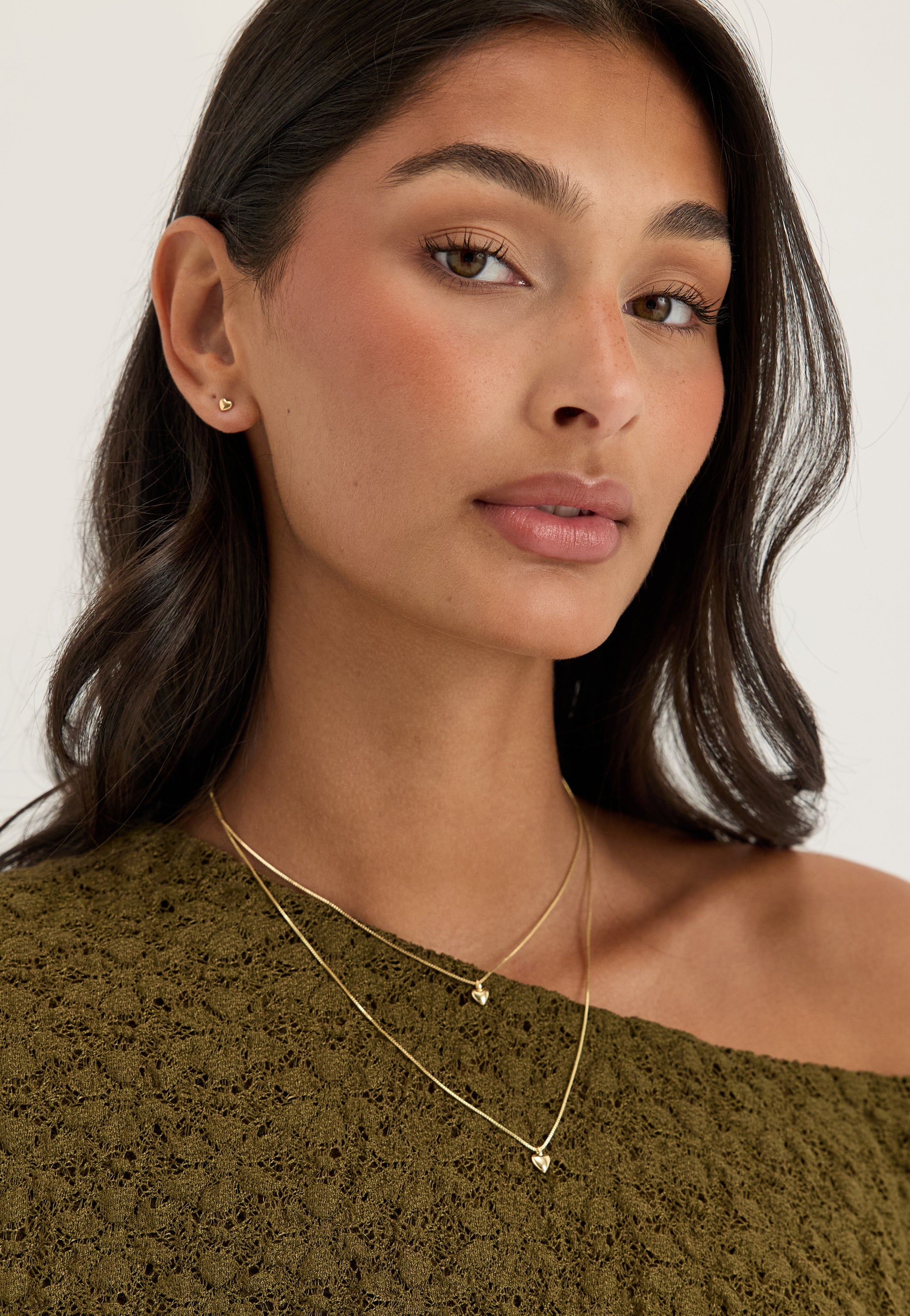 PILGRIM Penina Gift Set, Necklace & Earstuds, gold-plated