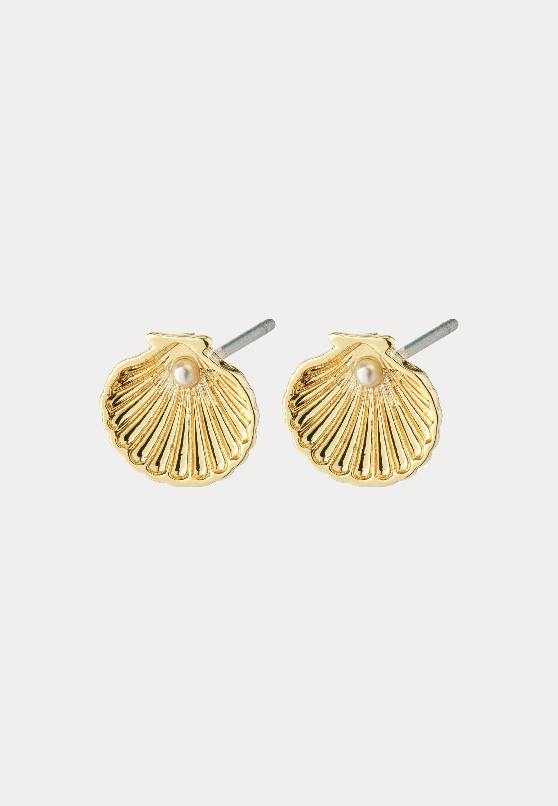 PILGRIM Opal Seashell Earrings Gold-plated