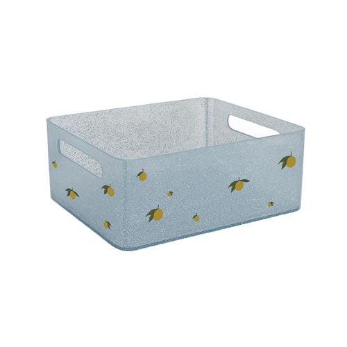 Konges Sløjd 2-pak Opbevaringsbokse Med Glitter Sparkling Blue  Sparkling Blue One Size  Blå  One Size  Drenge, Piger