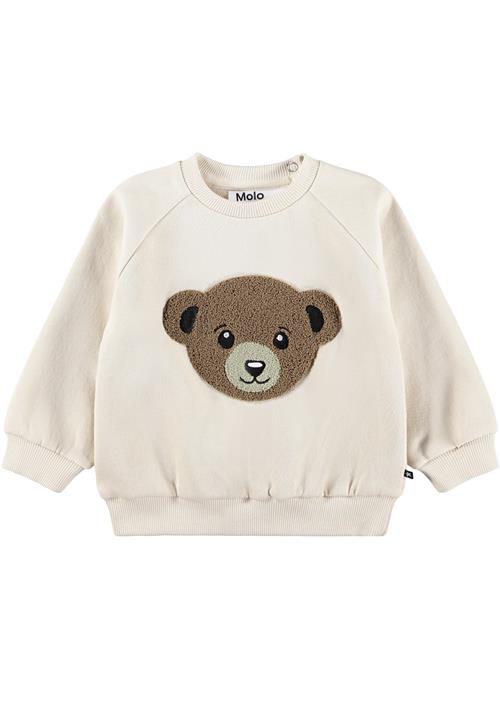 Molo GOTS Disc Sweatshirt White Noise  White Noise 80 cm  Hvid  80 cm  Drenge, Piger