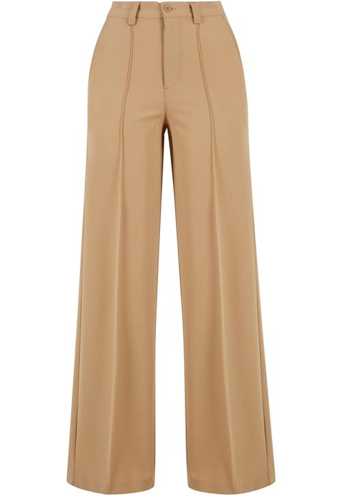 Urban Classics Bukser med fals  mørkebeige