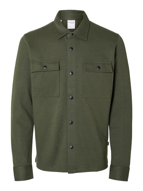 SELECTED Skjorte 'SLHJACKIE'  oliven
