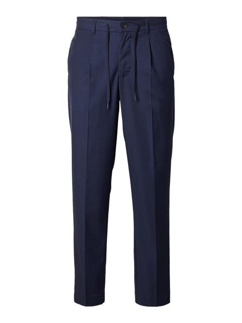 SELECTED Bukser med fals 'SLHLeroy'  navy