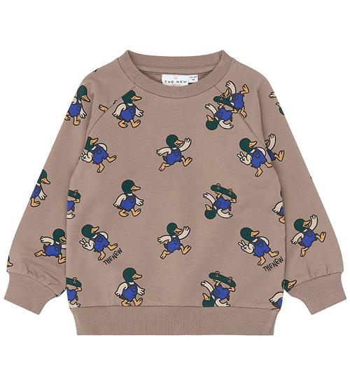 The New Siblings Sweatshirt - TnstVhil - Taupe Gray m Print