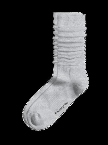 Björn Borg Classic Slouchy Crew Socks 1-pack Grå, 36-40