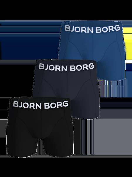 Björn Borg Organic Cotton Stretch Boxers 3-pack Sort, M