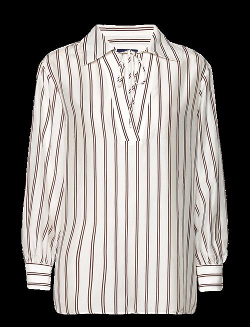 Gant | Rel V-Neck Stripe Blouse | 40