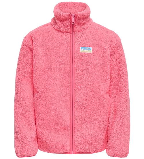 Kids Only Fleecejakke -Teddy - KogEva - Pink Lemonade