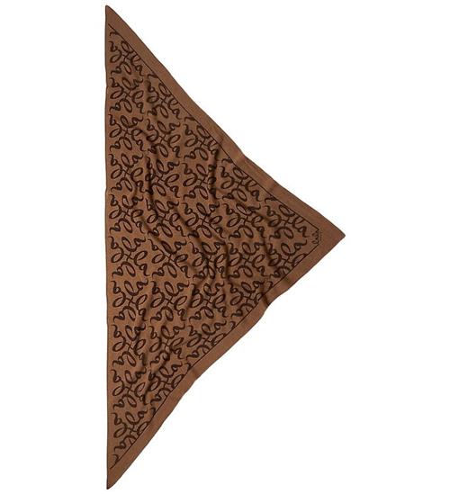 Lala Berlin Tørklæde - Cashmere - Triangle Lalagram M - Tawny