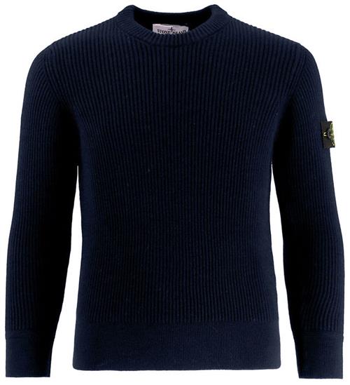 Stone Island Bluse - Uld - Rib - Navy