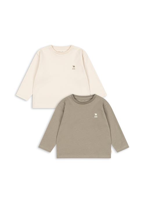 Konges Sløjd 2-pak Langærmede T-shirts Laurel Oak  Laurel Oak-12M  Grøn  12 måneder  Piger