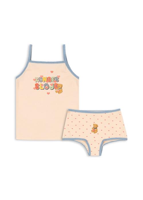 Konges Sløjd Basic Undertøjssæt Teddy Coeur  Teddy Coeur-3Y  Lyserød  3 år  Piger
