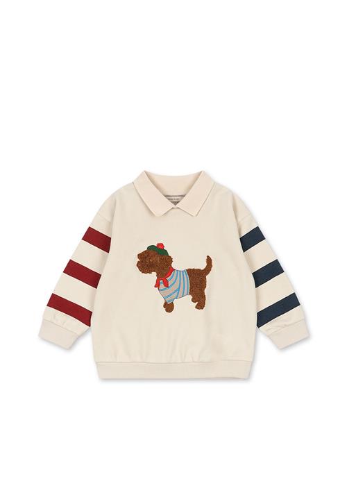 Konges Sløjd Spotty Sweatshirt Brown Rice  Brown Rice-6M  Hvid  6 måneder  Drenge