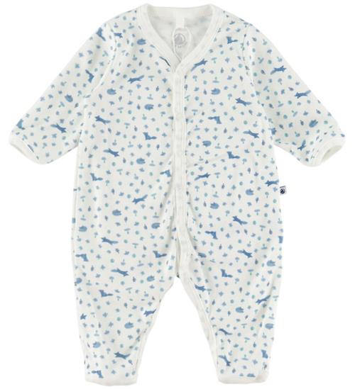 Petit Bateau Heldragt - Dors Bien Sans Pieds - Marshmallow/Bleu