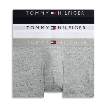 Tommy Hilfiger 3P Original Trunks Marineblå/Grå bomuld Small Herre