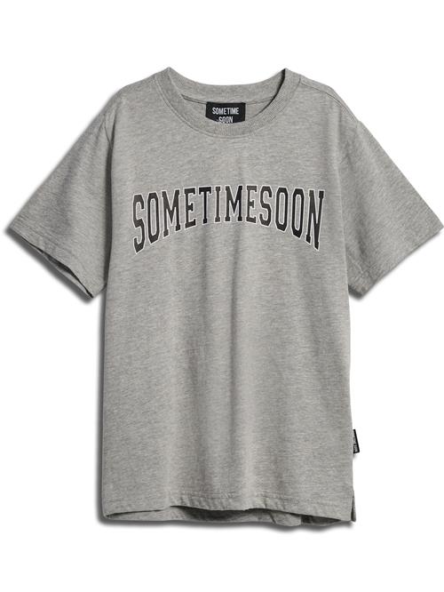 SOMETIME SOON Shirts 'OCEAN'  lysegrå / sort / hvid