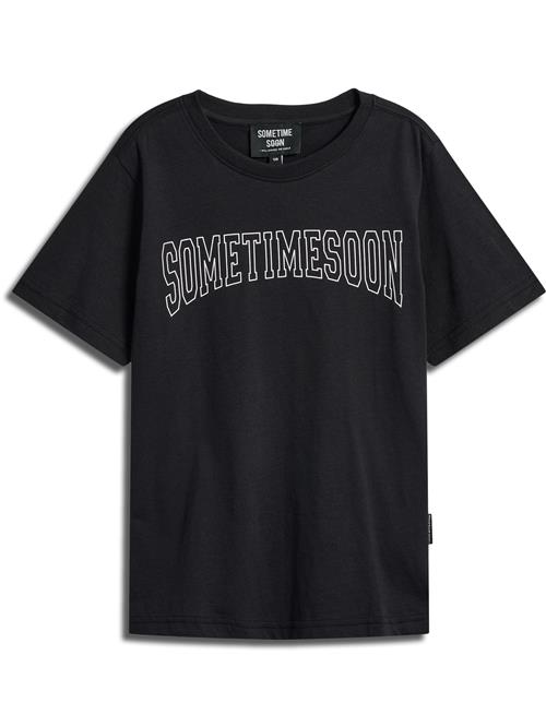 SOMETIME SOON Shirts 'Ocean'  sort / hvid