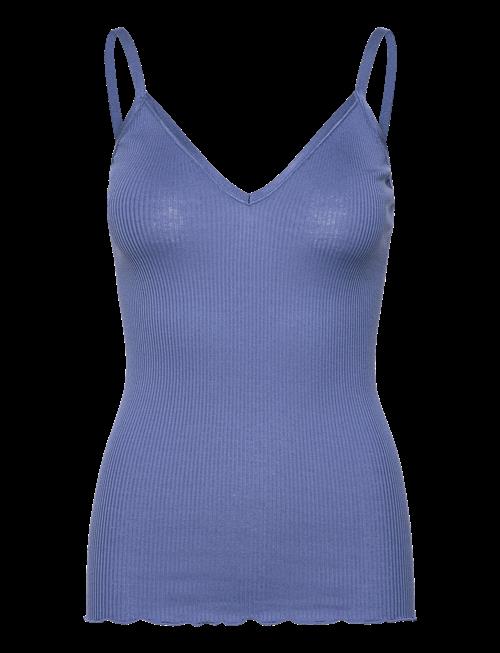 Rosemunde | Rwbelle Silk Sl V-Neck Elastic Top | S