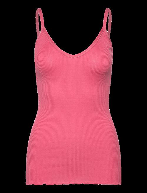 Rosemunde | Rwbelle Silk Sl V-Neck Elastic Top | S