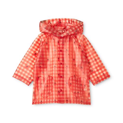 Flöss Iris Regnfrakke Berry Gingham  Berry Gingham 5-6 Y  Rød  5-6 år  Drenge, Piger
