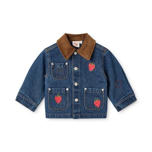 Flöss Sage Jakke Mid Blue  Mid Blue 18M-2Y  Blå  18M-2år  Piger
