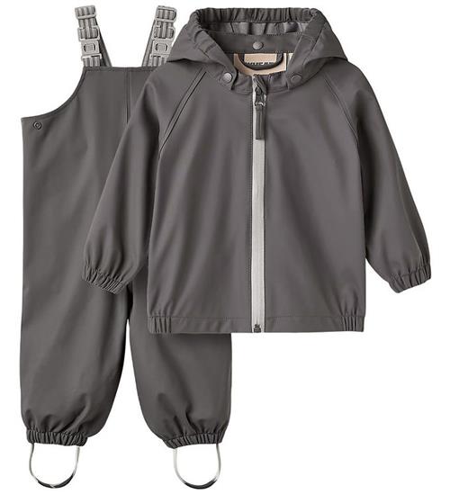 Wheat Regntøj m. Seler - Charlie - Dark Charcoal