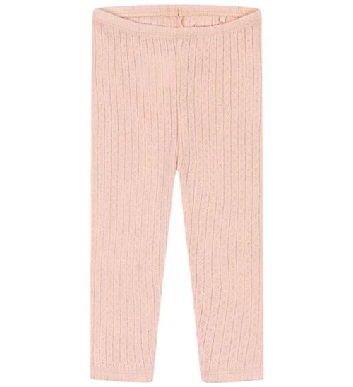 Konges Sløjd Leggings - Hulmønster/Blonder - Minnie - Pale Blush