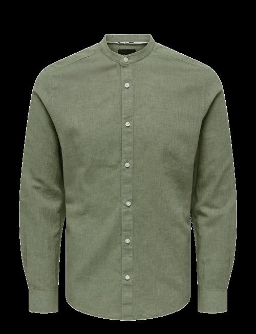 ONLY & SONS | Onscaiden Life Ls Linen Blend Mao Noos | XL