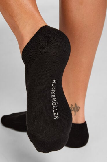 Hunkemöller 3-Pak Bomulds Sneaker Sokker Sort