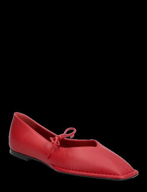ALOHAS | Sway Cream Leather Ballet Flats | 40