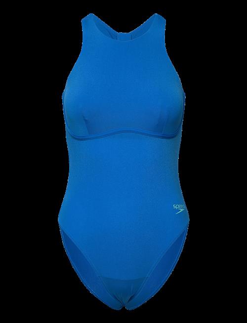 Speedo | Womens Racer Zip Swimsuit With Built In Swim Bra | 48