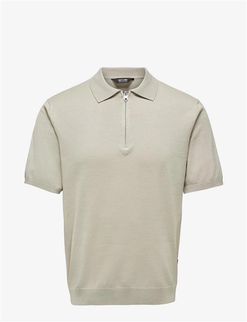 ONLY & SONS | Onswyler Life Reg 14 Ss Zip Polo Knit | XXL