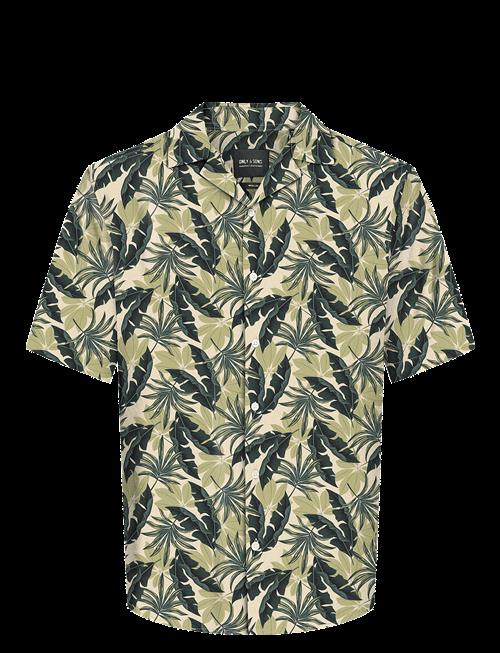 ONLY & SONS | Onswayne Life Aop Ss Viscose Shirt Noos | S