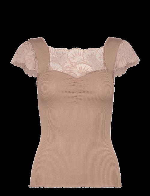 Rosemunde | Silk T-Shirt W/ Lace | XL