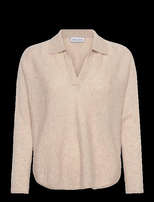 Davida Cashmere | Curved Open Collar | L
