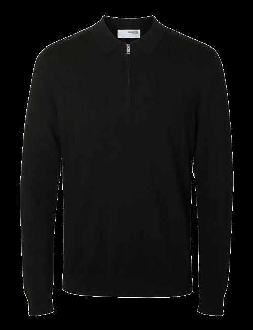 Selected | Slhberg Ls Half Zip Polo Noos | XL